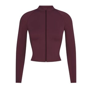 Skims x Nike mock neck zip up